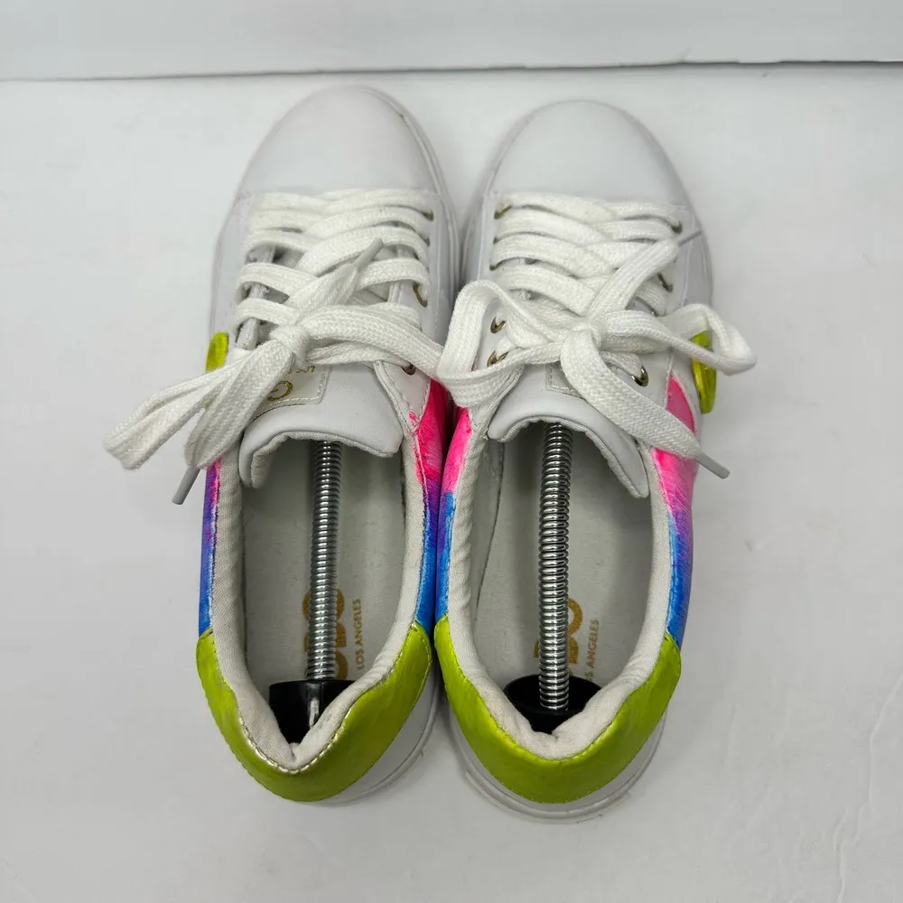 Guess Los Angeles GBG Womens size 9.5 Custom Maura Sneakers Hand Painted - Image 5