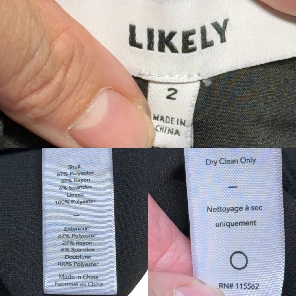 NWT LIKELY Genevieve Jumpsuit Black Belted Wide Leg Sleeveless Size 2 - Image 9