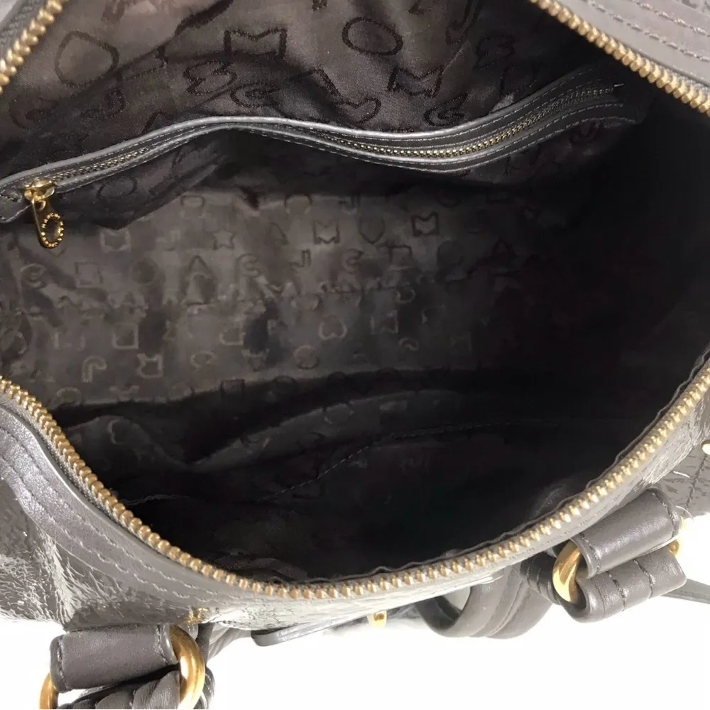 Marc by Marc Jacobs Leather Bag Totally
Turnlock Shifty Satchel Gray Purse XBody - Image 9