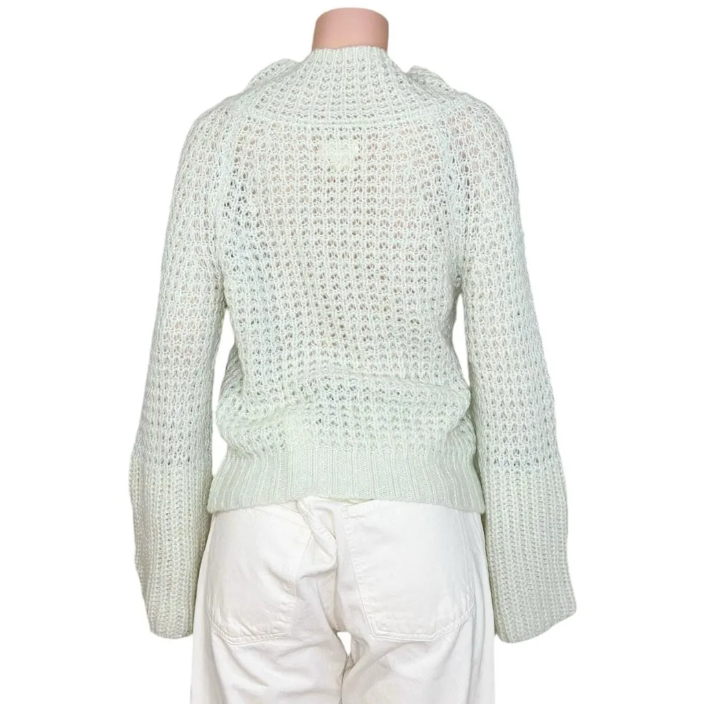 MAEVE x ANTHROPOLOGIE Dionne Bell-Sleeved Wool-Blend Sweater, Mint, XS - Image 10
