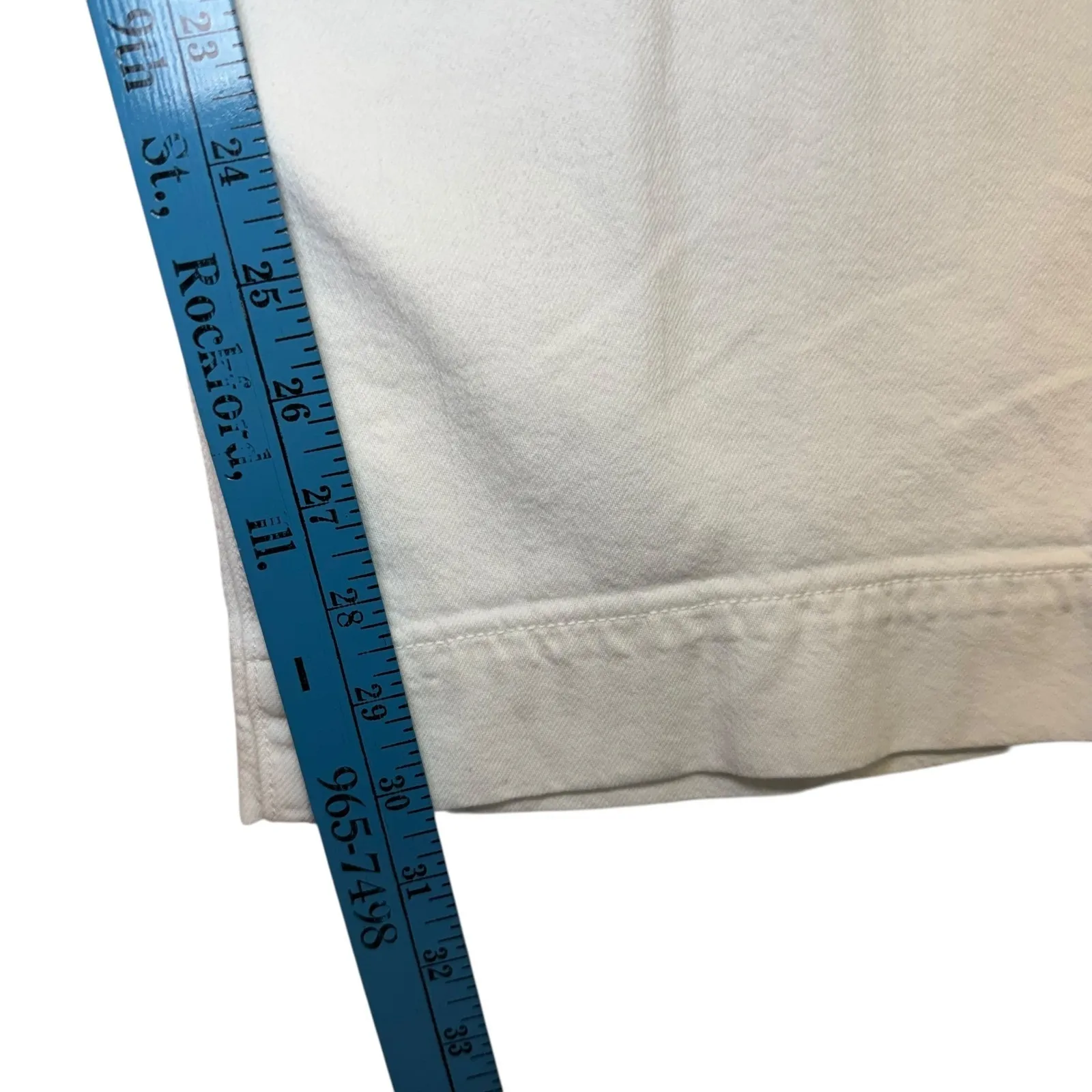 Liverpool Hannah Flare White Wide Leg Cotton Lyocell Old Money Classic Sz 14 - Image 8