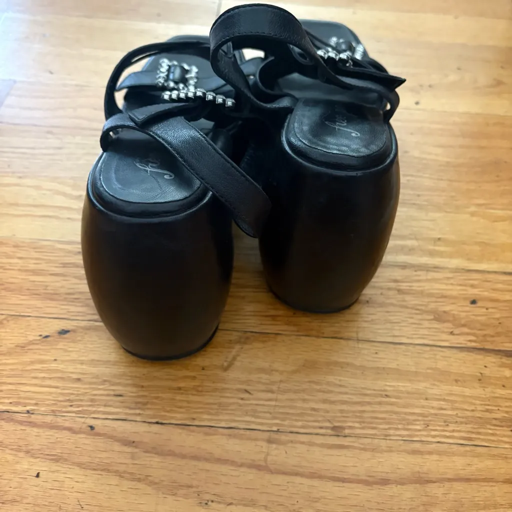 Free People Wedge Sandals Size 7 - Image 3