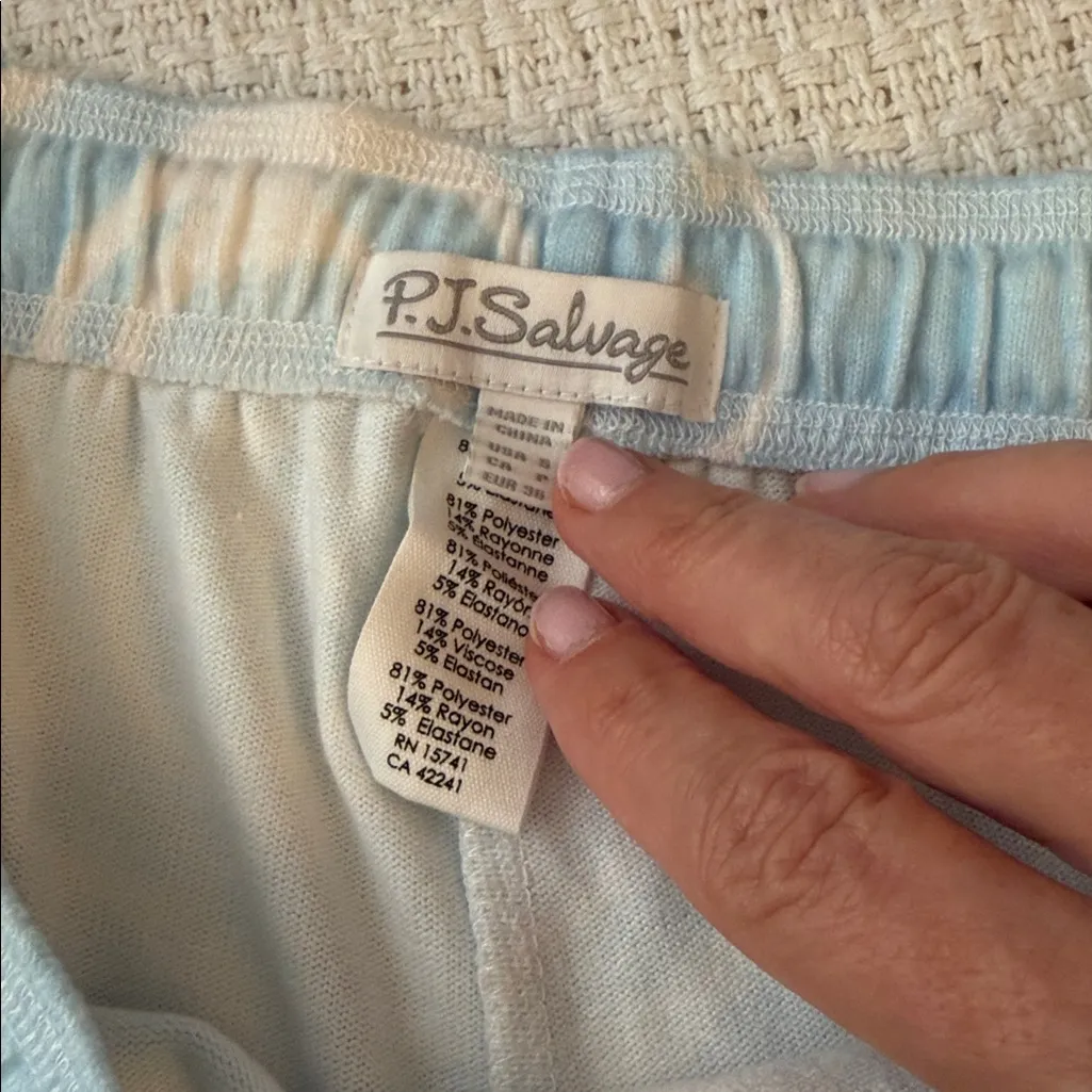 PJ Salvage Light Blue Smiley Face Shorts - Image 3