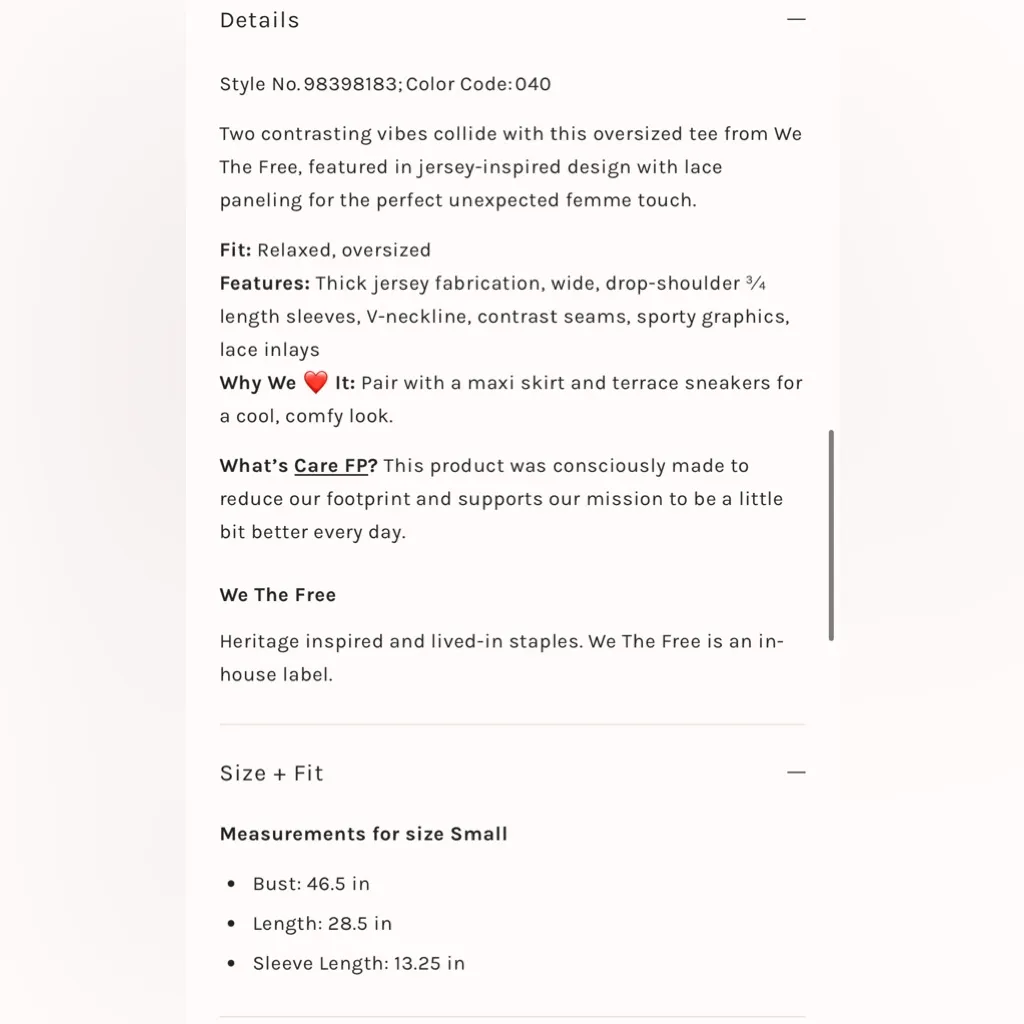 NWT Free People We The Free We Cambridge Stanley Tee - Image 5