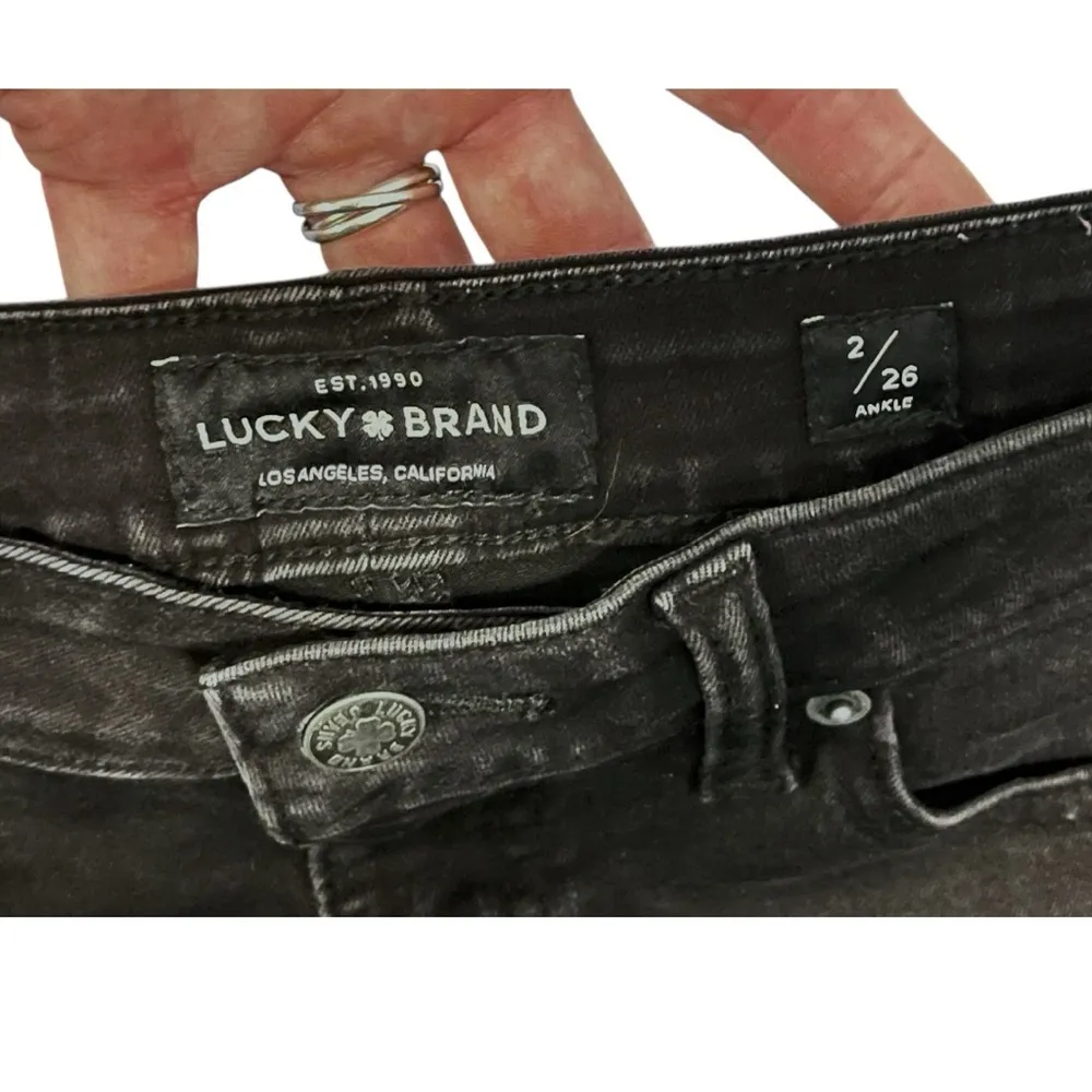 Lucky Brand Lolita Skinny Black Ankle Jeans‎ Women 2/26 Trendy Everyday Wear EUC - Image 3