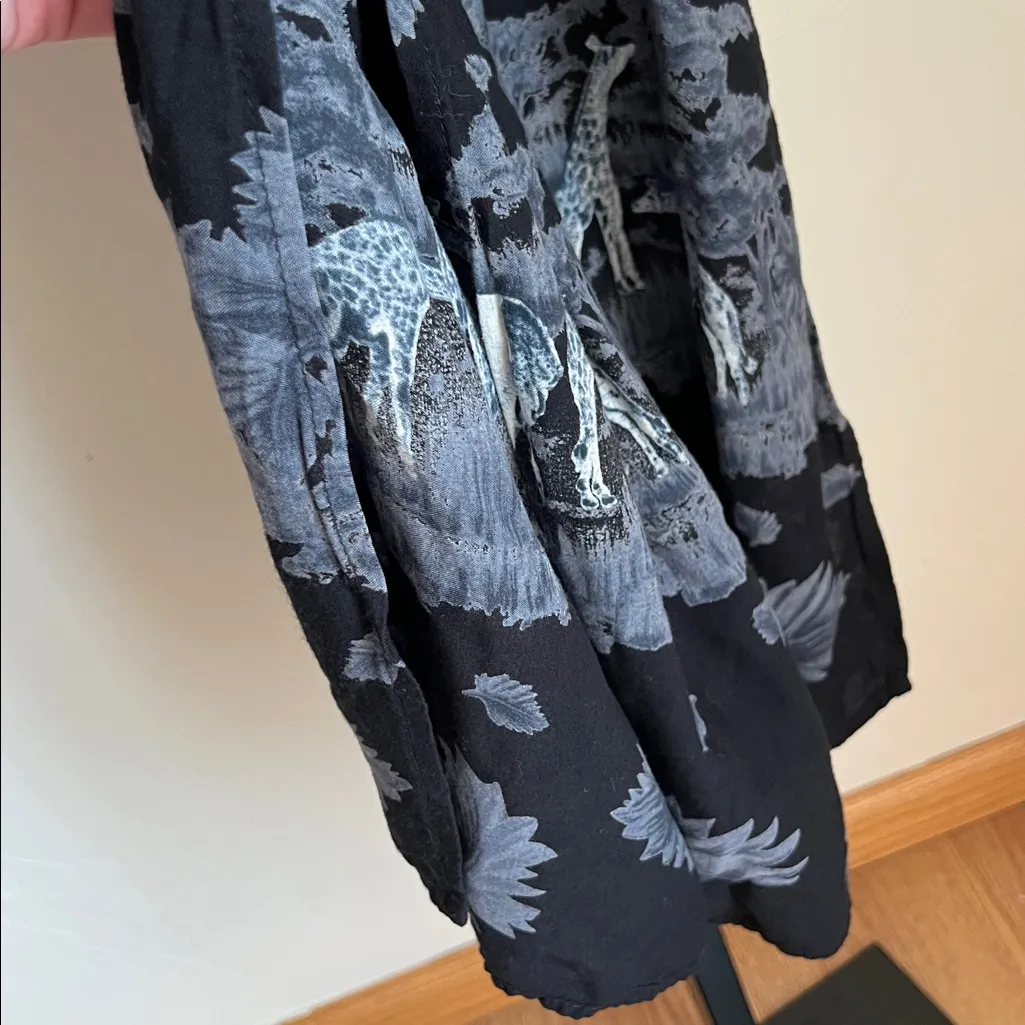 Vintage 90’s Caribou Safari Animal Theme Maxi Dress Small - Image 6
