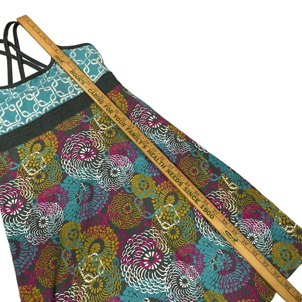 Soybu Sundress Active Strap Tank Dress aqua turquoise boho yoga resort Size XS - Image 7