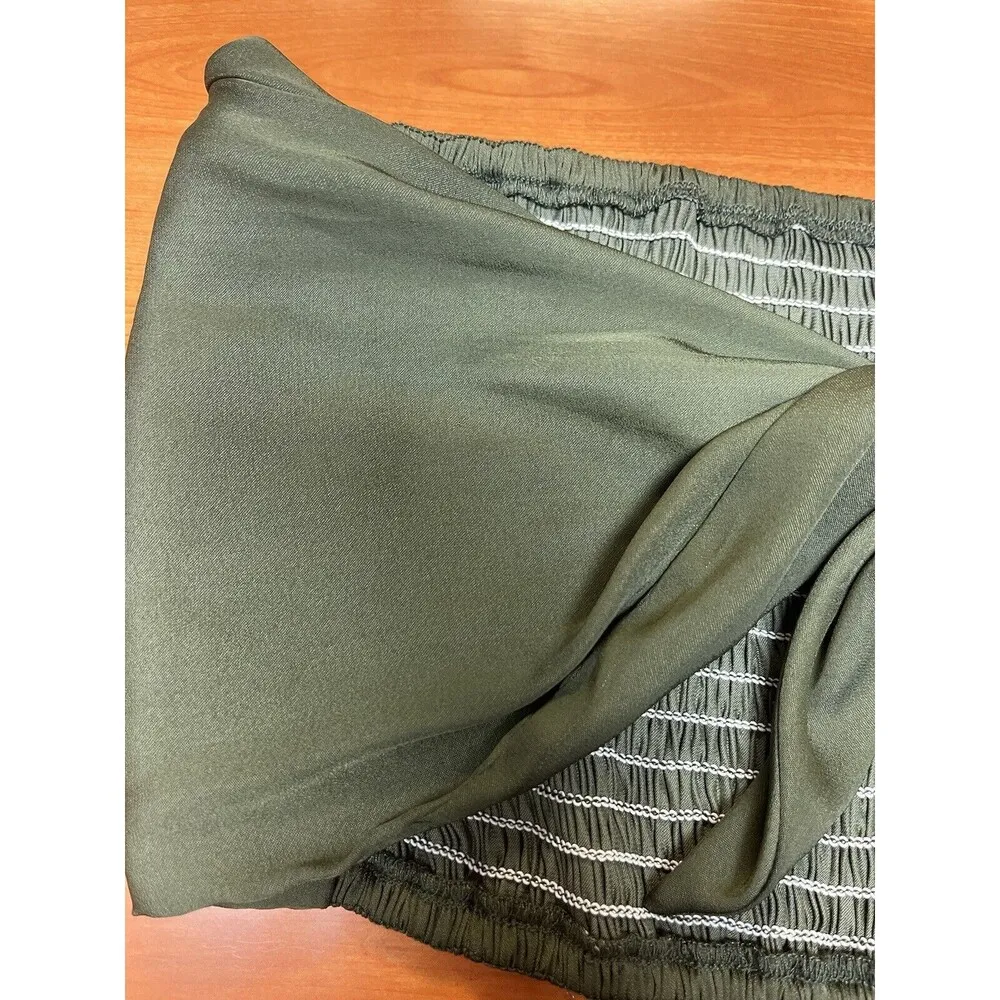 Mable bandeau tie top Olive Army Green Beach, Resort Wear, Sexy Cool Girl size S - Image 3