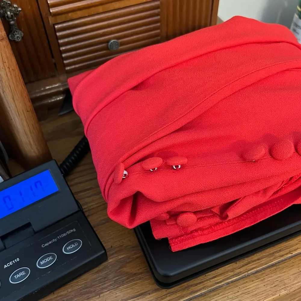 Vintage 80s Scarlett Midi Dress Woman’s Size Medium Decorative Buttons - Image 16