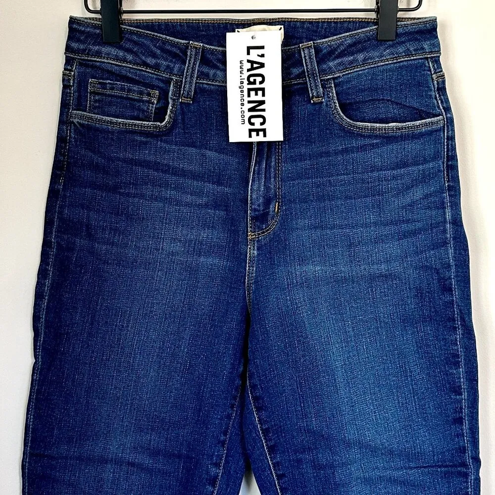 NWT L'AGENCE Margot High Rise Skinny Jean in Laguna - Size 27 - Image 5
