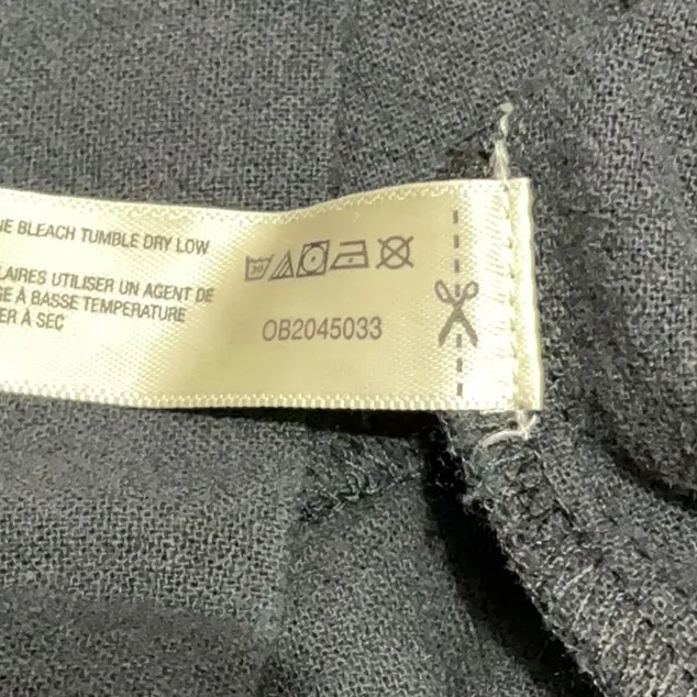 FREE PEOPLE Onda Drop-Waist Long-Sleeve Mini Dress M 15.5” p2p Black $68 NWT - Image 9