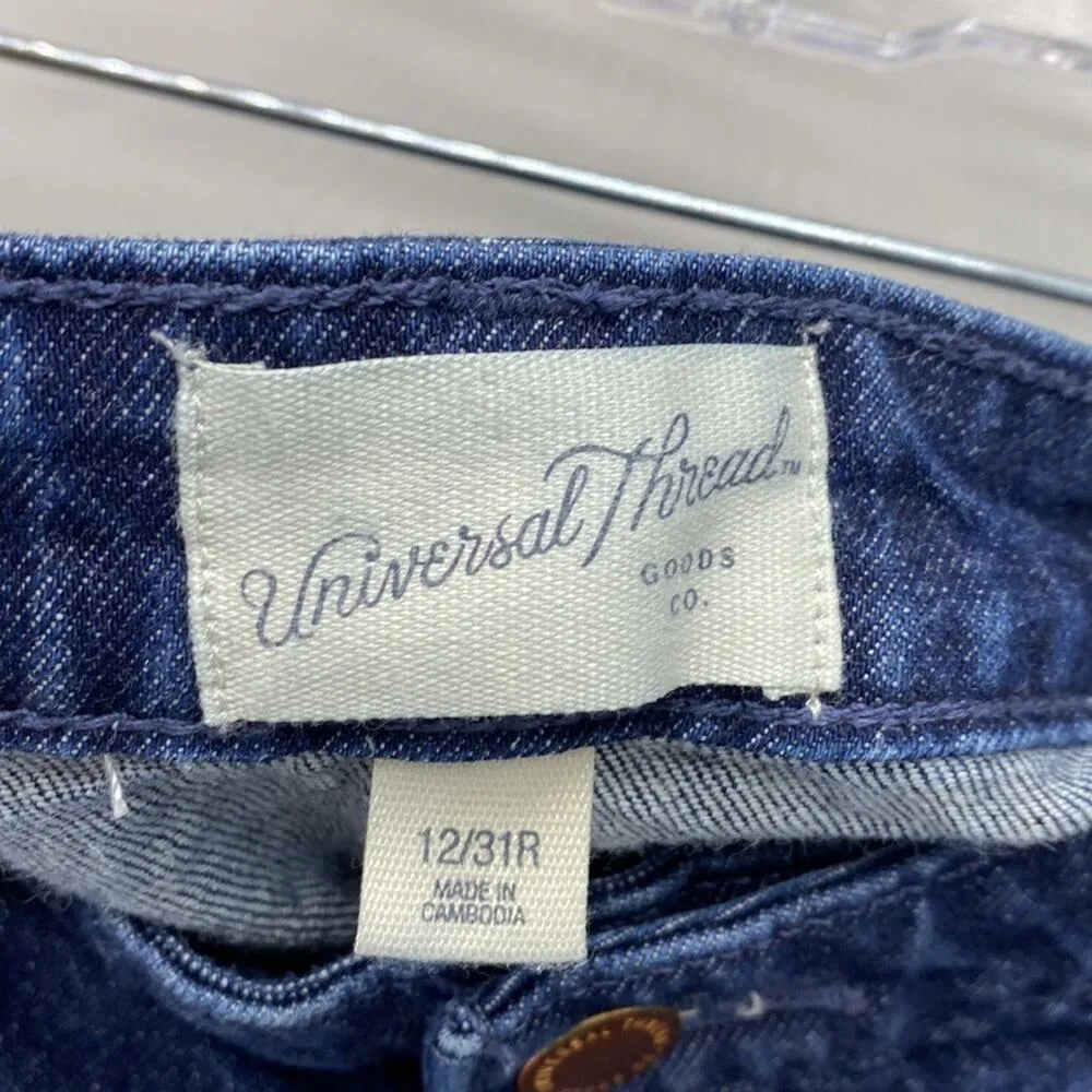 Universal Threads vintage midi short shorts dark Wash 90s vibe Beach summer - Image 2