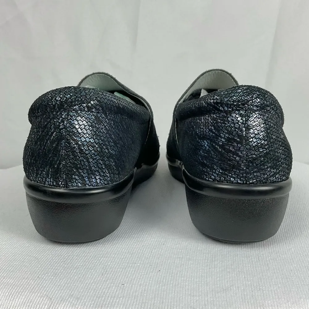 Alegria Lauryn Black Shoes Sz 38 US 8 - 8.5 Slip On Comfort Sparkle Cosmos Clogs - Image 3