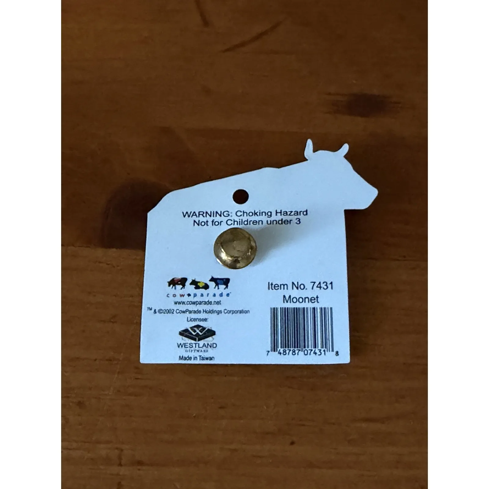 CowParade “Moonet” Lapel Pin/Brooch NWT Colorful Whimsical Punny Cow Art Collect - Image 7