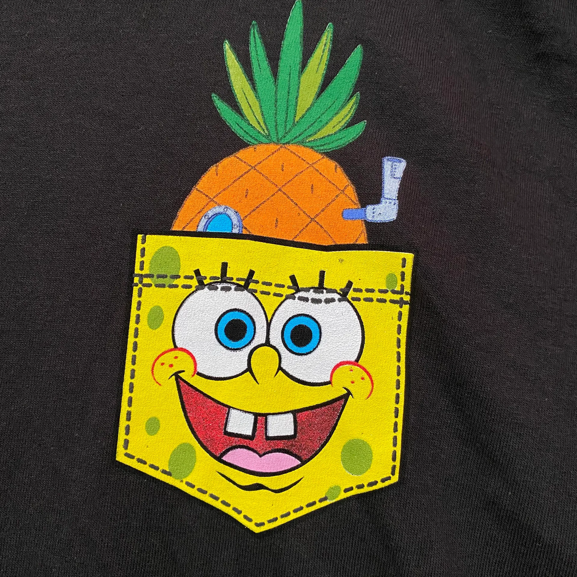 Nickelodeon Spongebob Pocket Streetwear L/S Tee 3X - Image 3