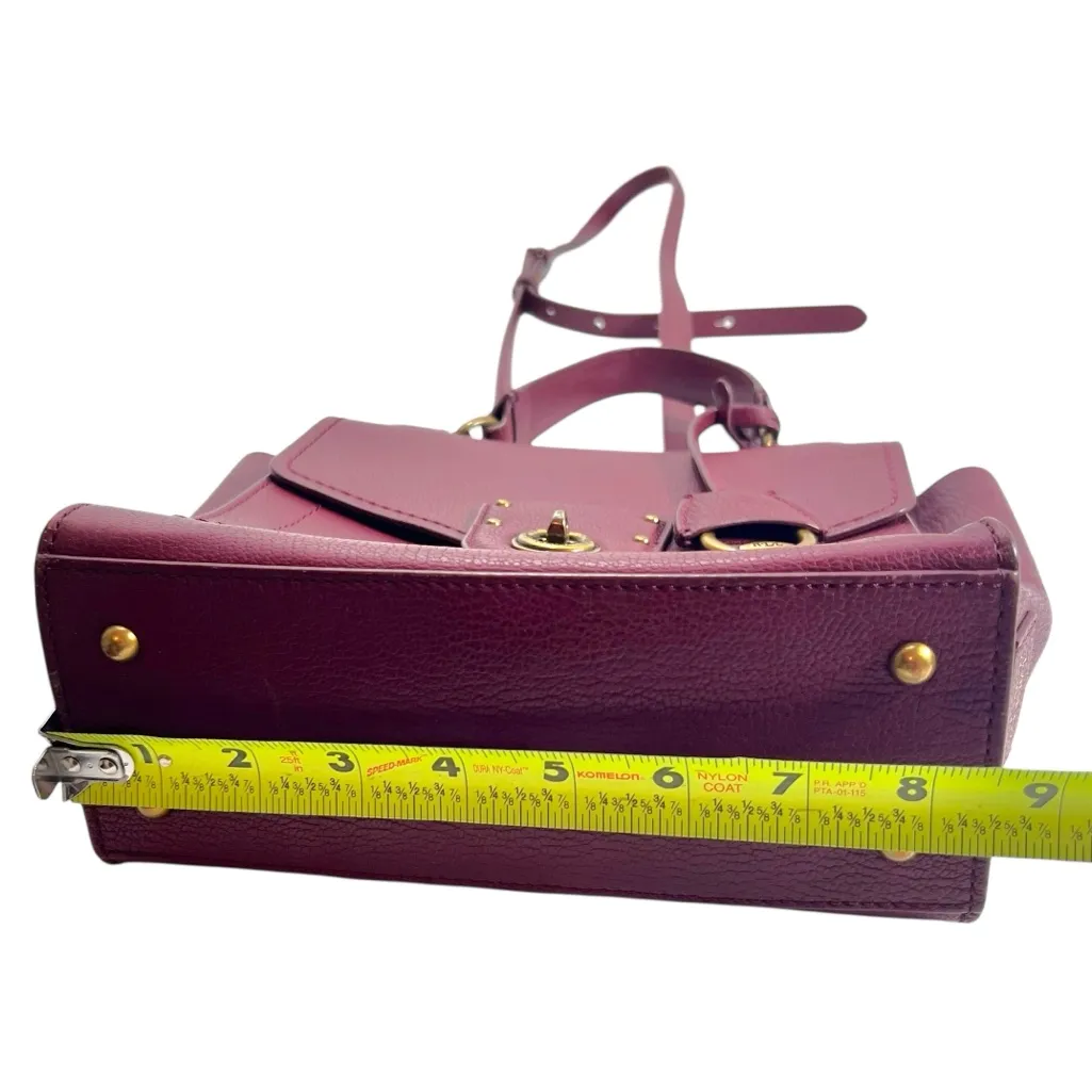 Lauren Ralph Lauren Leather Millbrook Satchel Crossbody Bag Purse - Image 12