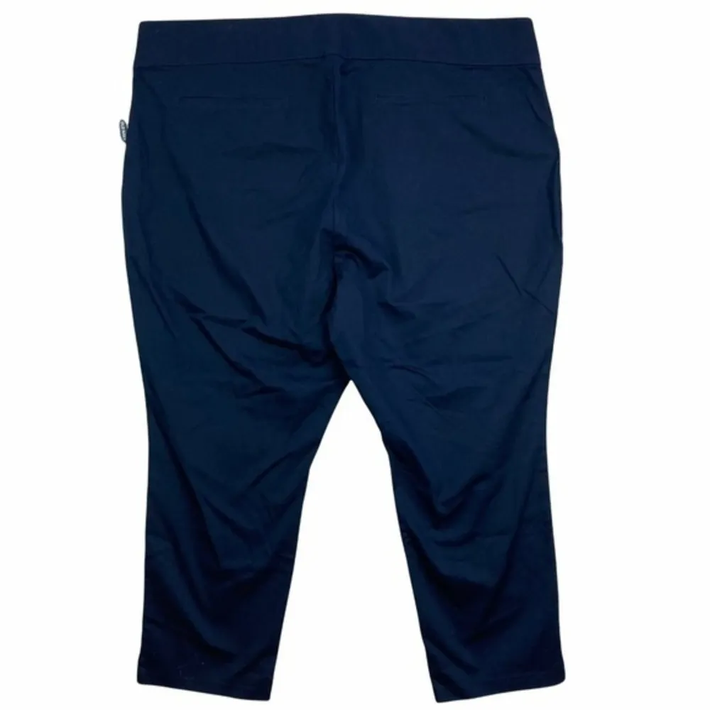 Old Navy Long Navy‎ Stretch Crop Side Zip Wow Pant - Image 2