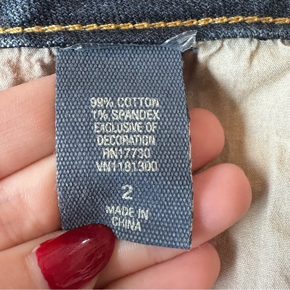 Converse Women's Denim Mini Skirt Size 2 Western Casual Summer Retro - Image 5