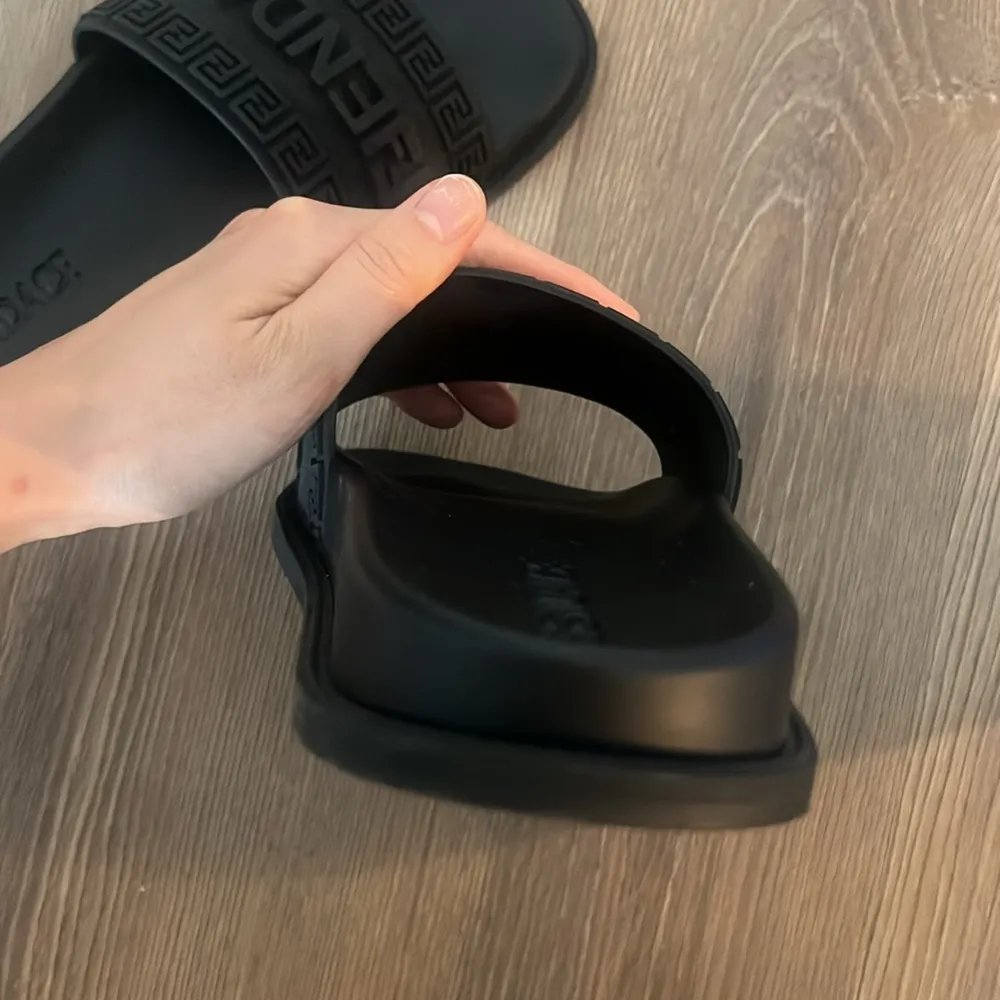 Fendace Fendi x Versace black slides - Image 9