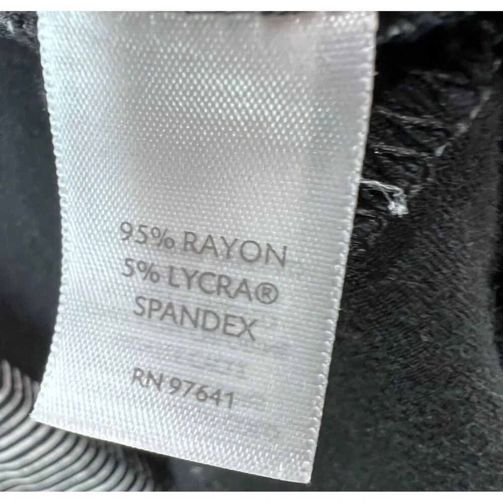 J Jill Wearever Cardigan Womens S Black White Stripe Open Front Soft Knit Travel - Image 10