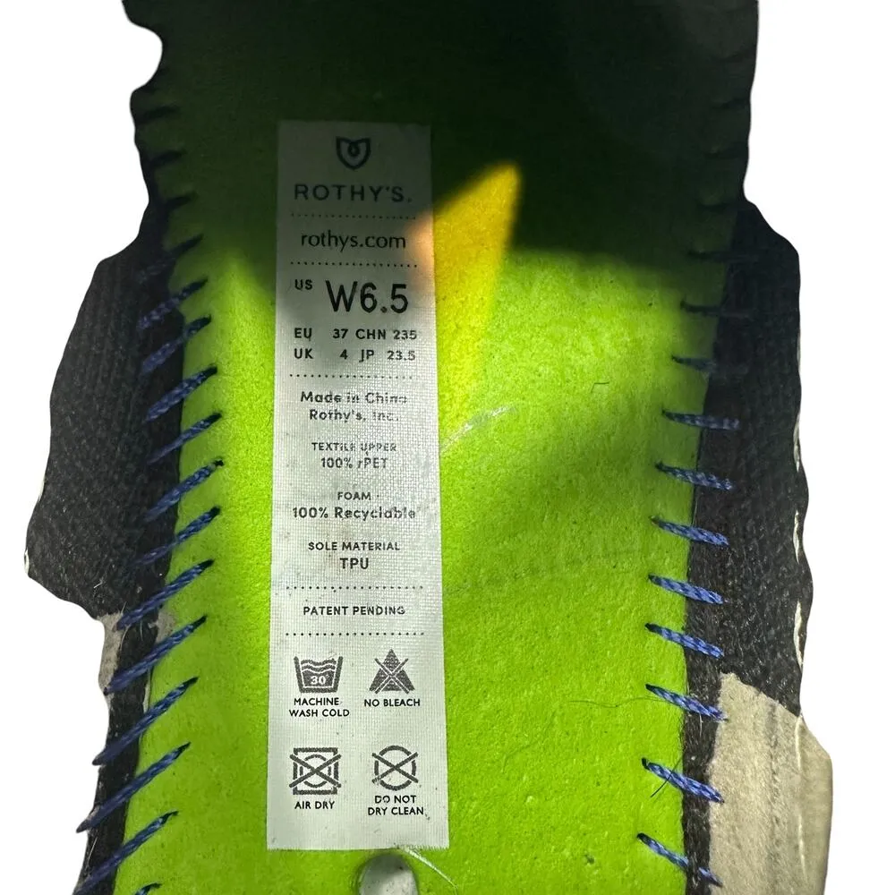 Rothy’s The Original Slip On Solid Black Knit Washable Sneakers Shoes Size 6.5 - Image 12