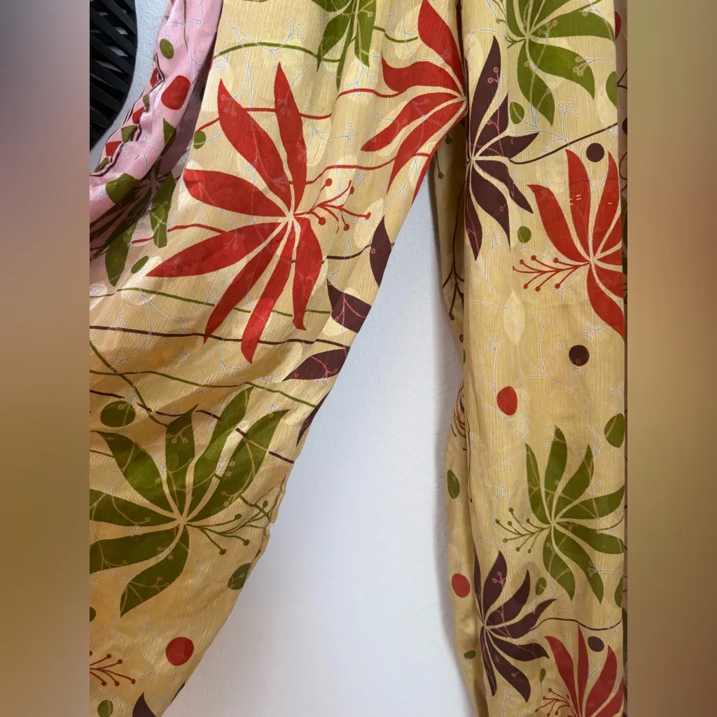 Earthbound Pink Hippie Harem Pants, Pockets, Size XL - Image 2