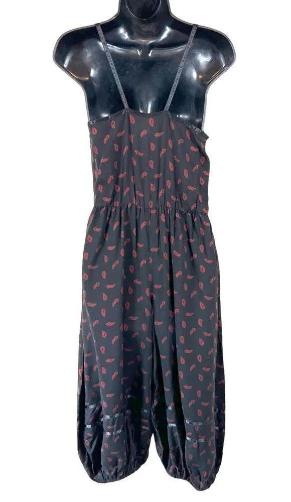 Vintage The Hirsh Girl Cropped Jumpsuit Black Size 6 - Image 12