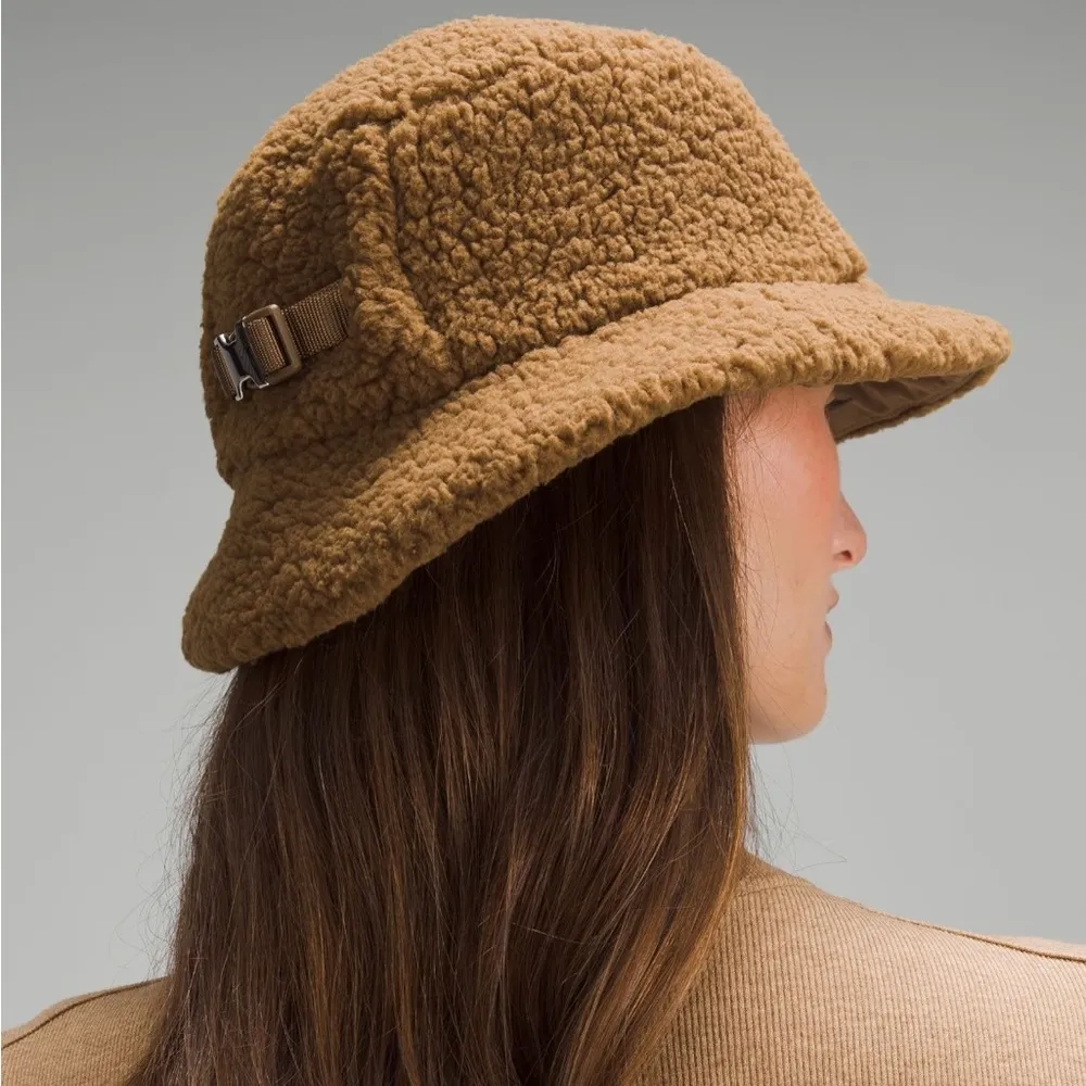 textured fleece bucket hat & gloves set size XS/S S/M Allspice NWT - Image 9