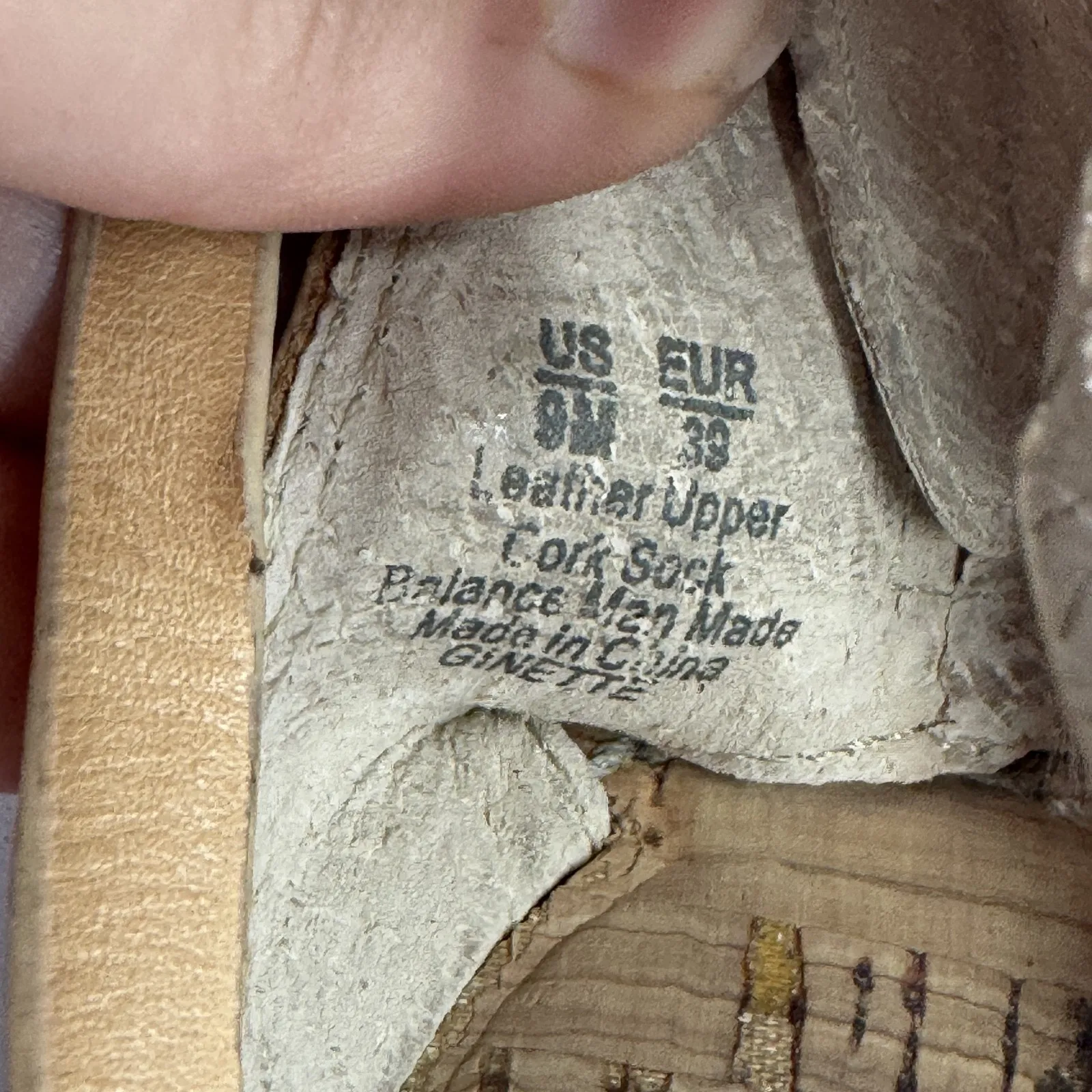 Sam Edelman Shoes‎ Womens Size 9M Gold Tan Ginette Gladiator Sandals Cork Flat - Image 8