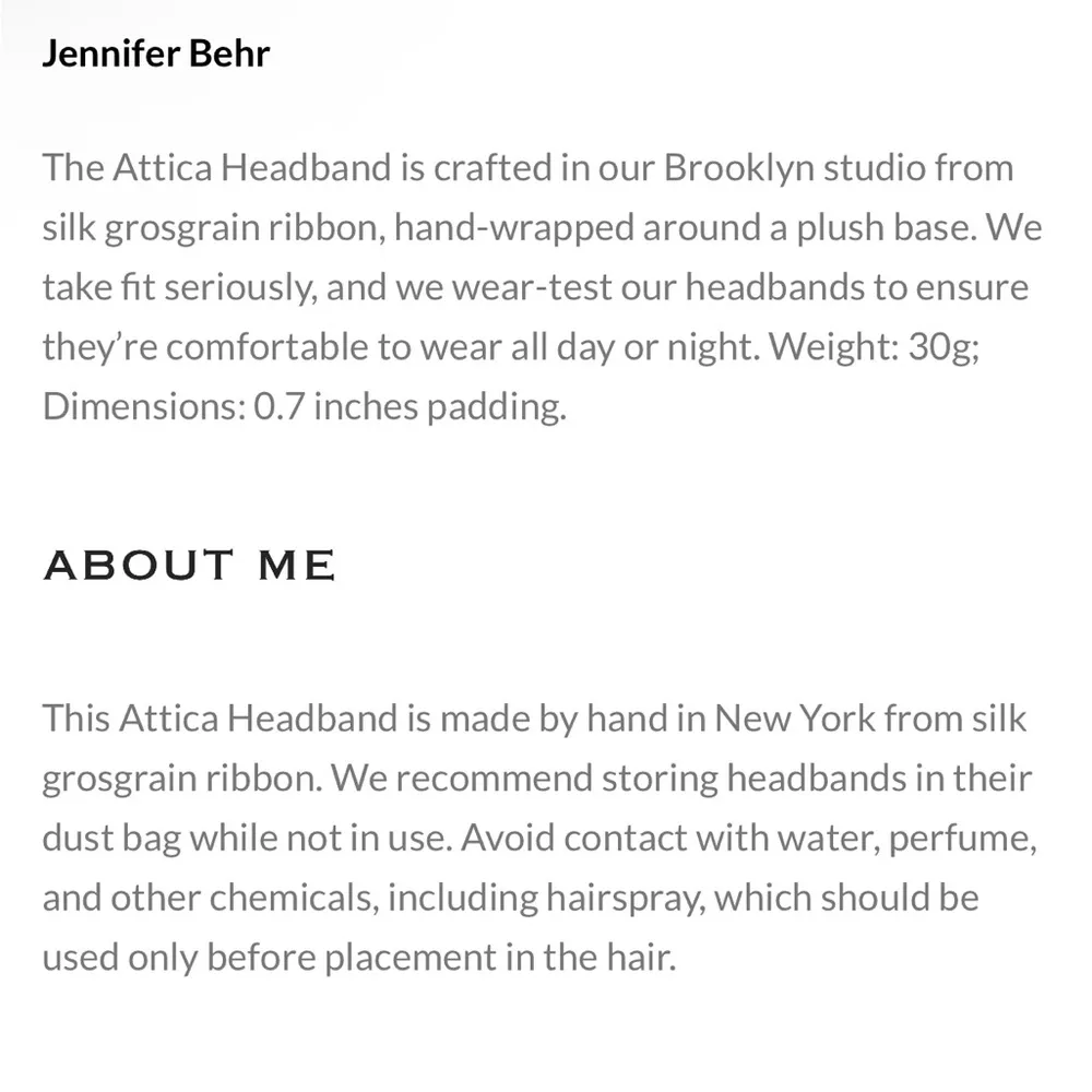 Jennifer Behr Attica made in New York silk grosgrain headband in sage green - Image 9