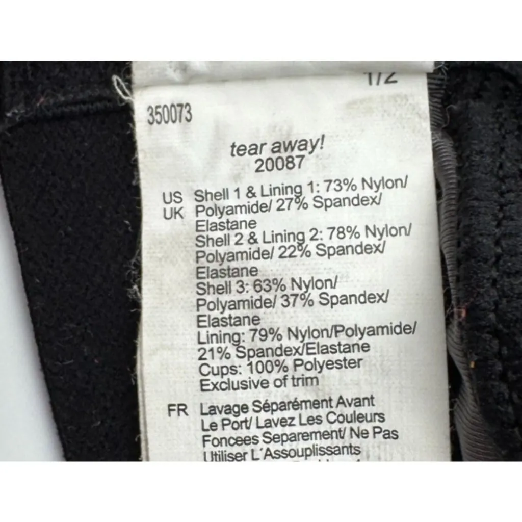 Brooks Dare Racerback DriLayer Wireless Sports Bra 350073 Gym Running Black 36DD - Image 6