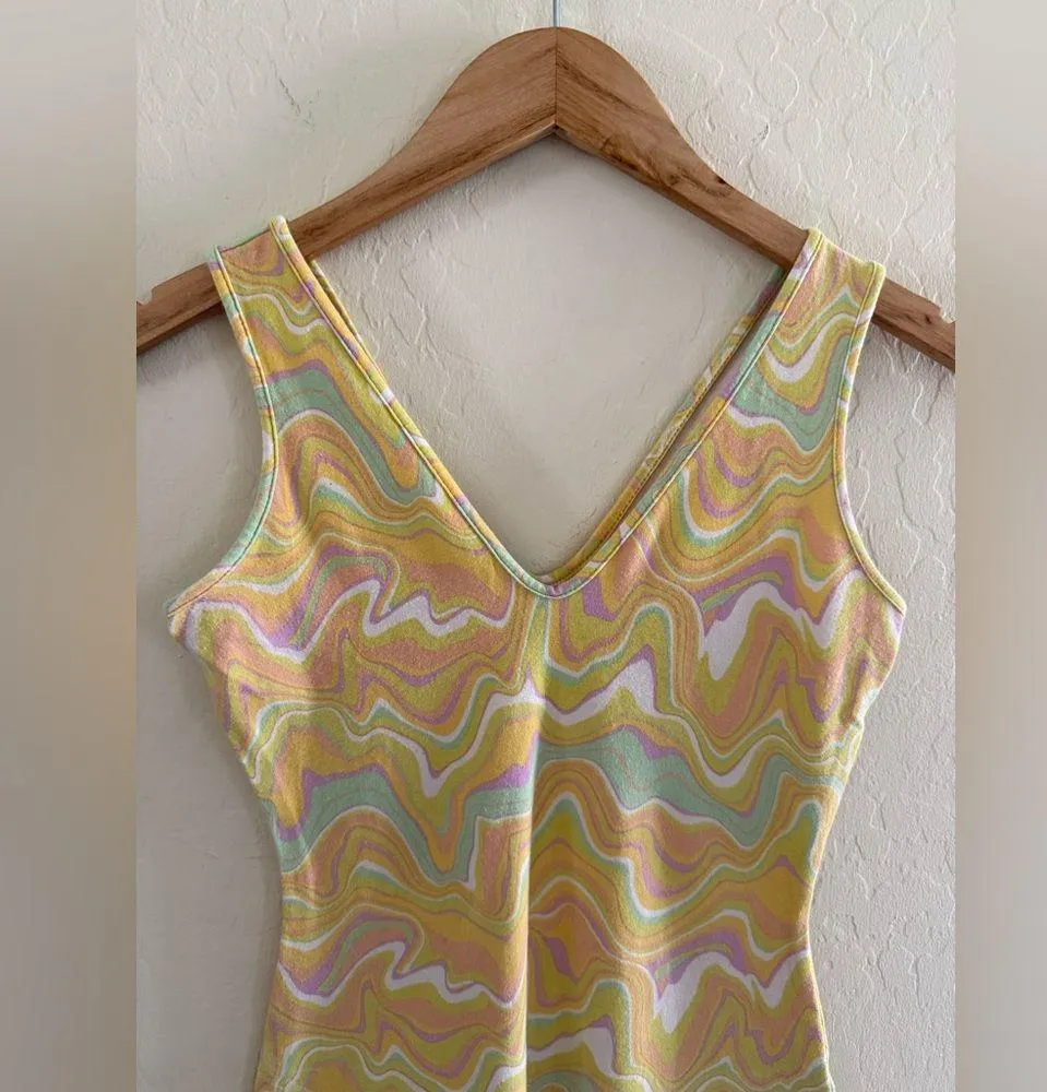 Vibrant Multicolor Sleeveless Dress - Image 2