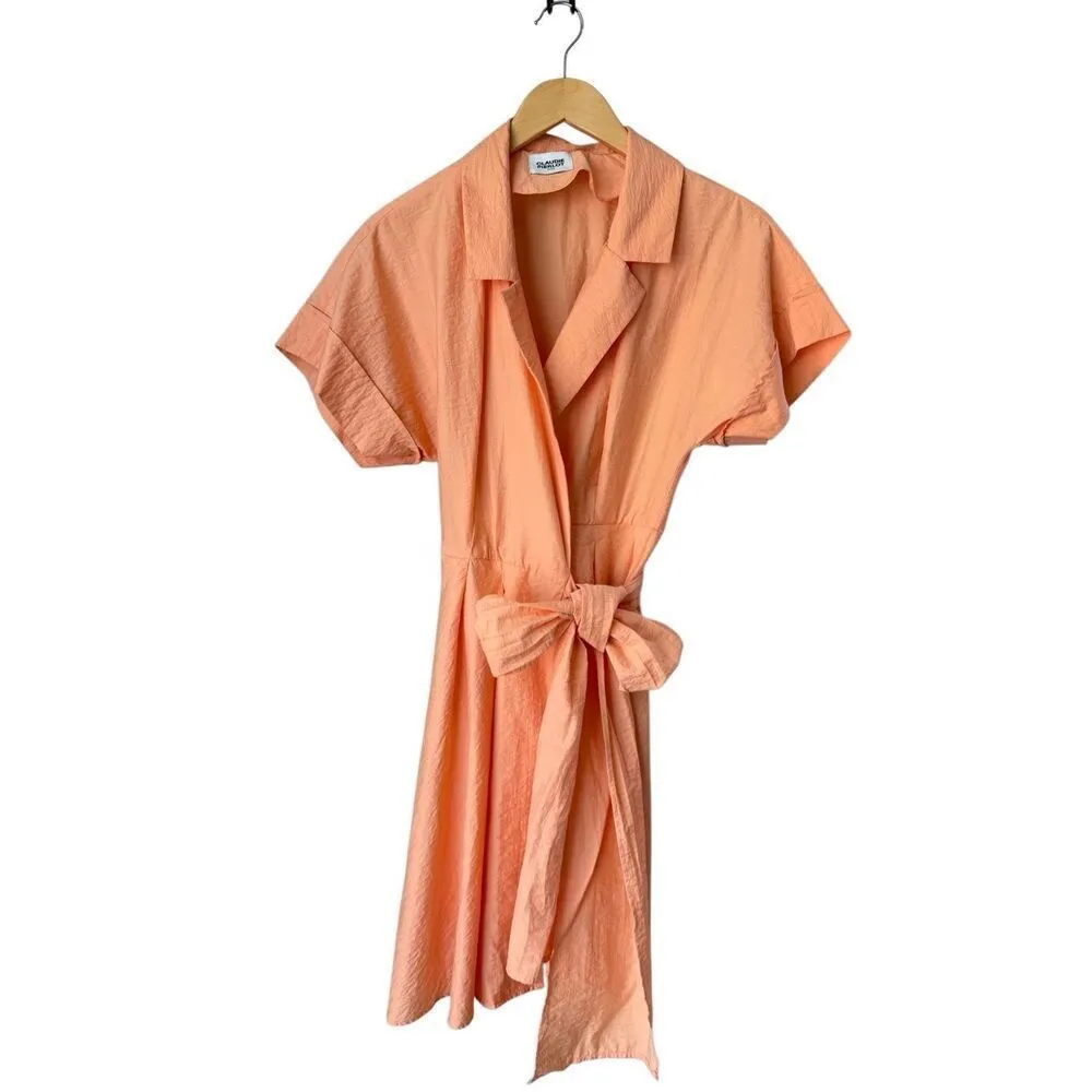 Claudie Pierlot Paris Short Sleeve Coral Tie - Image 5