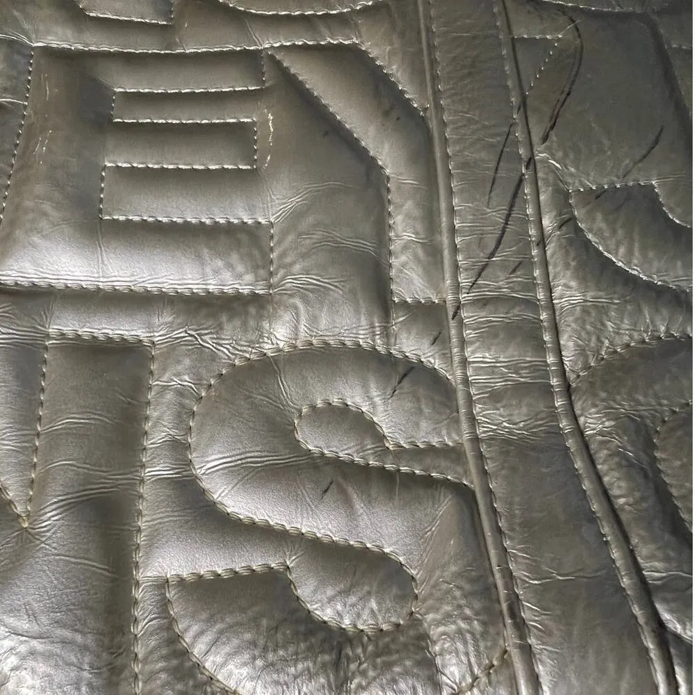 Betsey Johnson Silver Quilted Shoulder Bag - Image 8