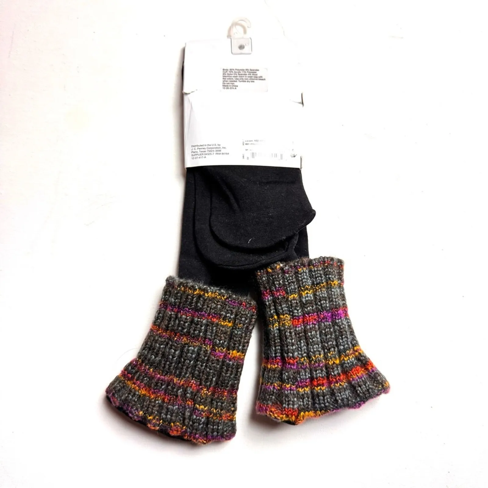 MIXIT Cold Winter  Weather Plush Lined Boot Cuff Knee High Socks  Sz OS NWT - Image 5