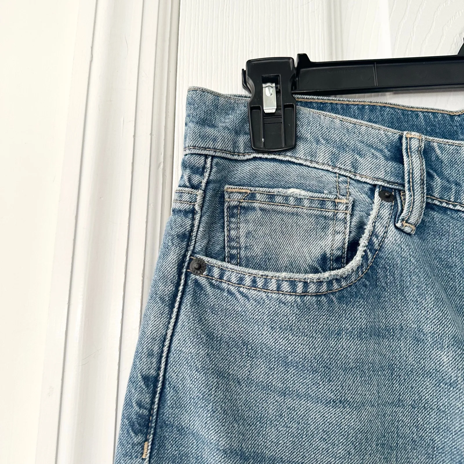 Allsaints Relaxed Fit Wide Leg Indigo Blue W063EB Denim Jeans Waist 26 W063EB - Image 4