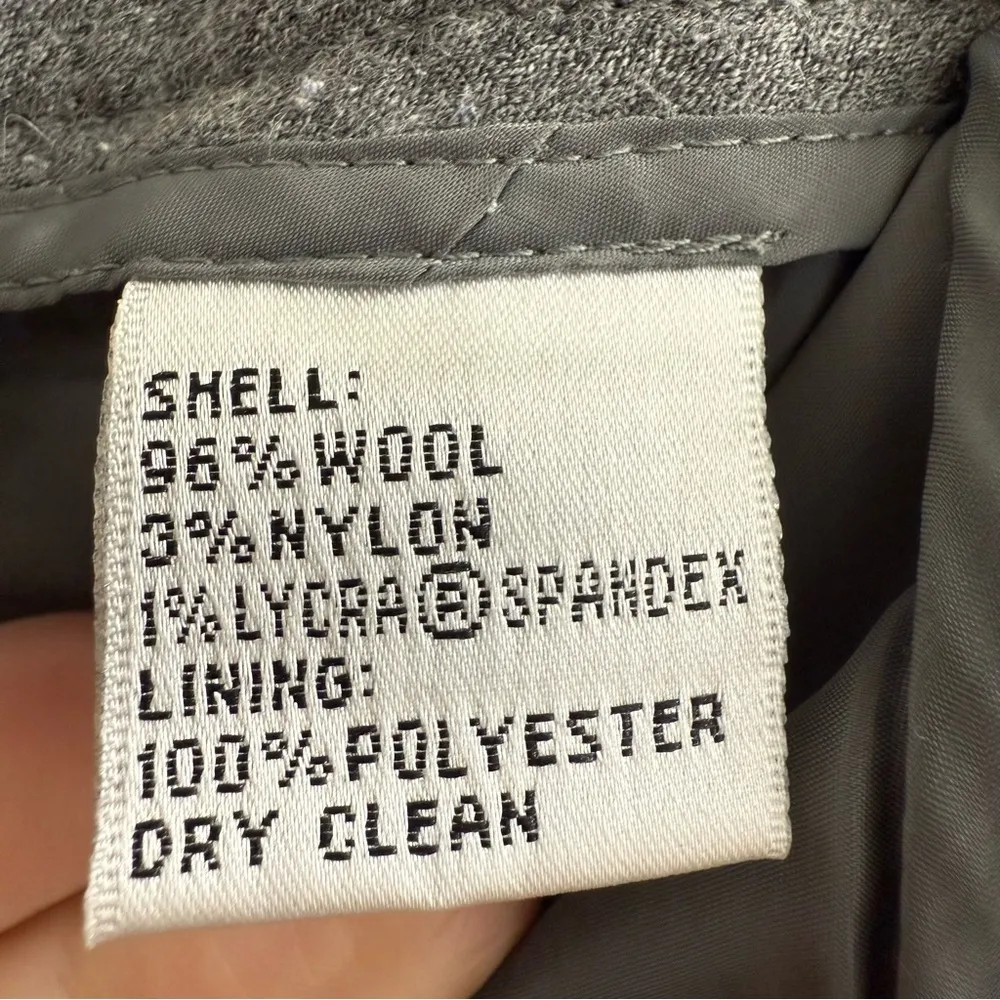 Talbots Vintage Wool Petite Dress Pants Women’s Size 14 Gray - Image 4