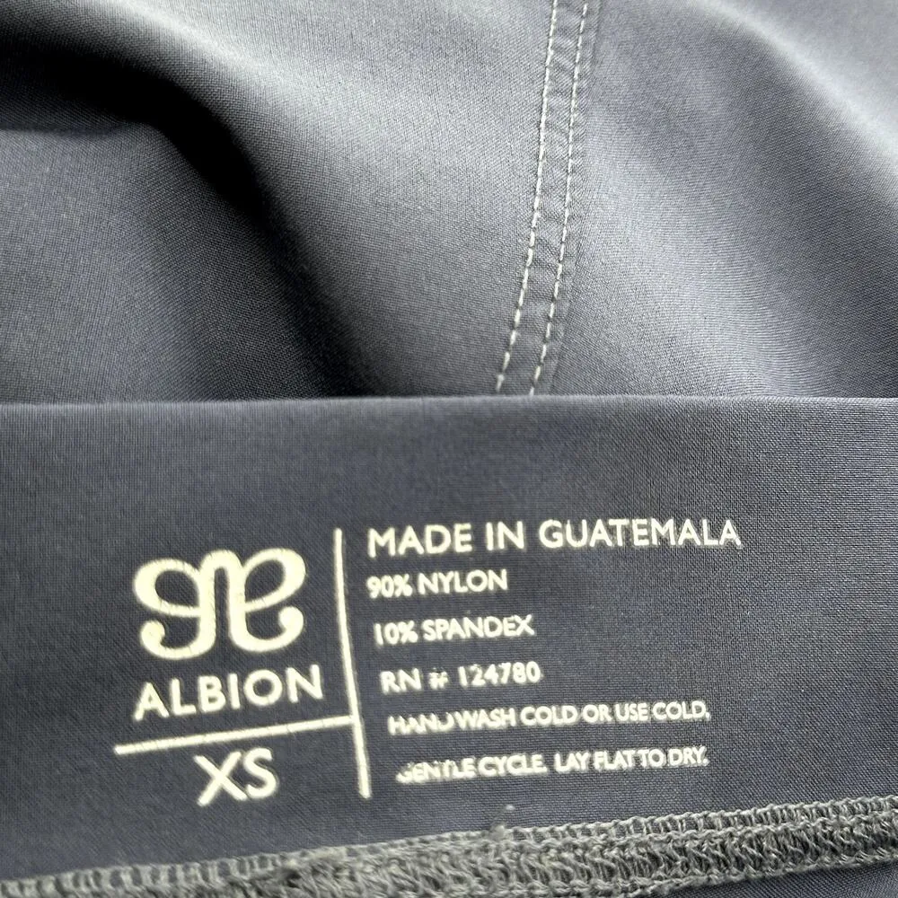 Albion Jetsetter Everywhere Jogger Pants Drawstring Gold Zipper Hem Indigo XS - Image 5