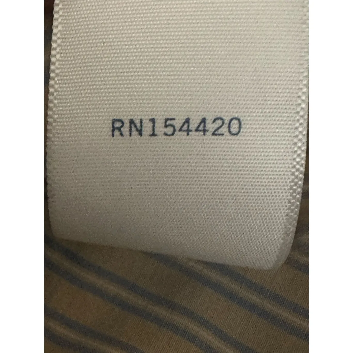 Clare V. striped blouse with a ruffled necktie Size: M Tan Size M - Image 7