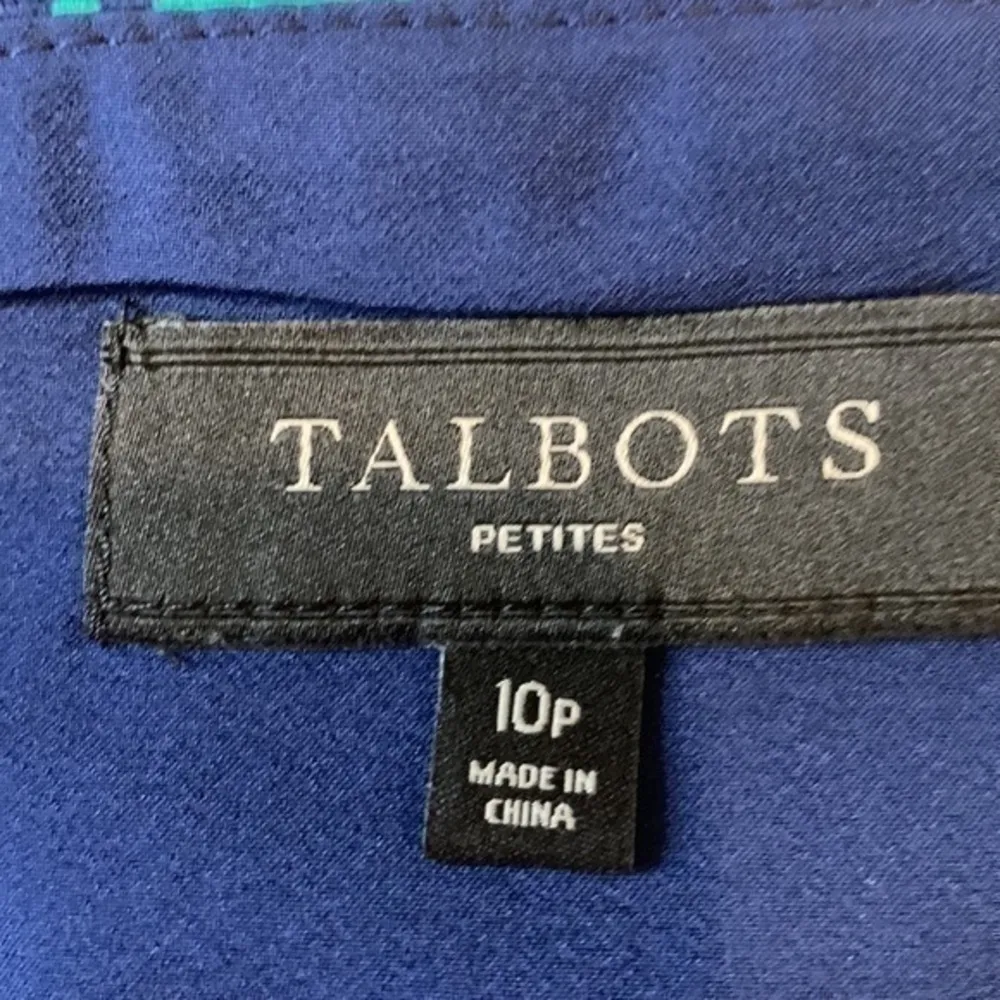 Talbots vibrant floral stretch cotton skirt fully lined side zip 10P - Image 2