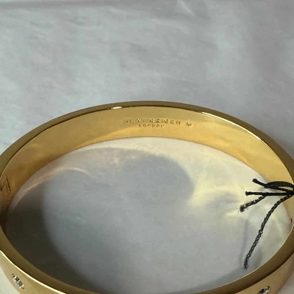 Kurt Geiger gold bangle/ bracelet with dust bag - Image 2