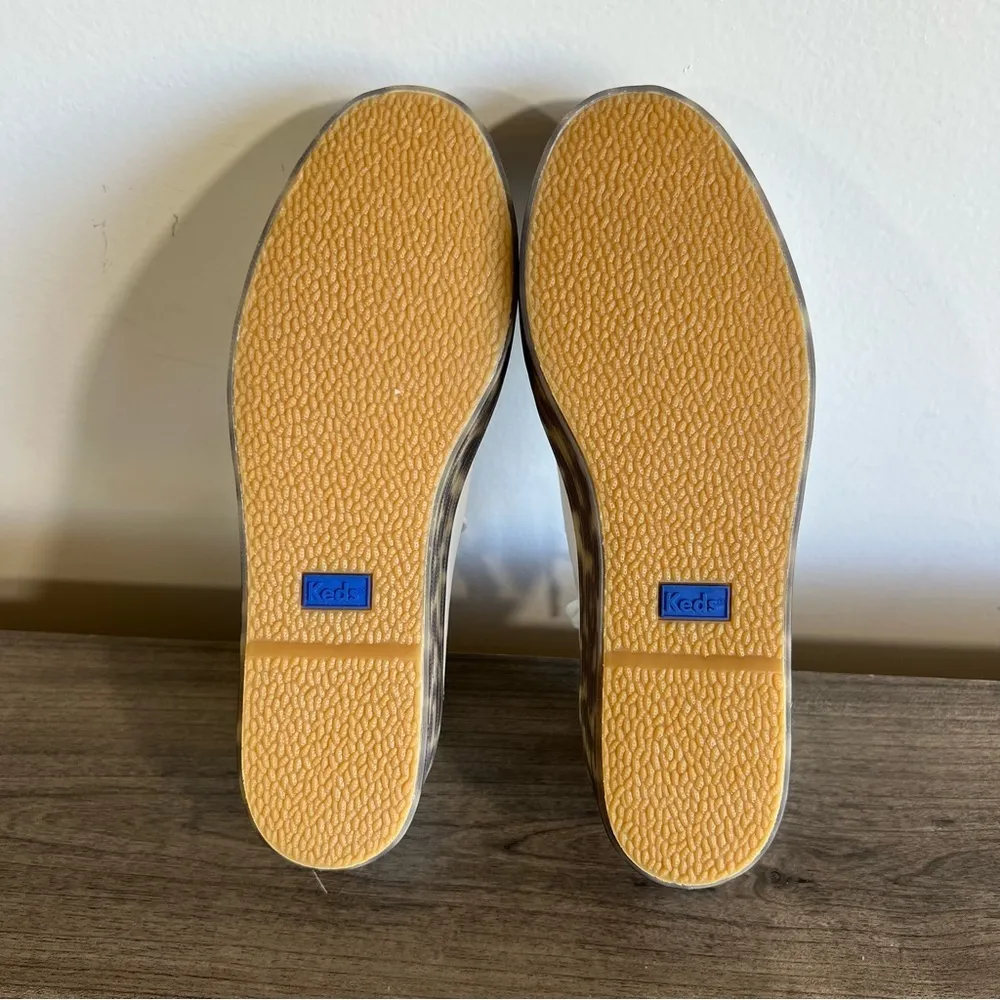 KEDS Triple Up White Leather Leopard Platform Women's Shoe Size 6 #1102 - Image 8