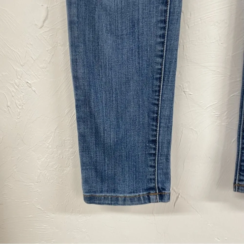 Banana Republic Blue Skinny Fit Mid Rise Medium Wash Jeans Womens 26 Denim Fall - Image 3