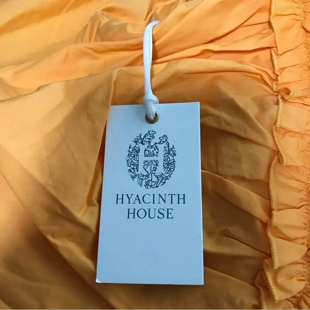 Hyacinth House Canary Ruffle Rela Blouse Puff Sleeve Tangerine Orange Tuckernuck - Image 8