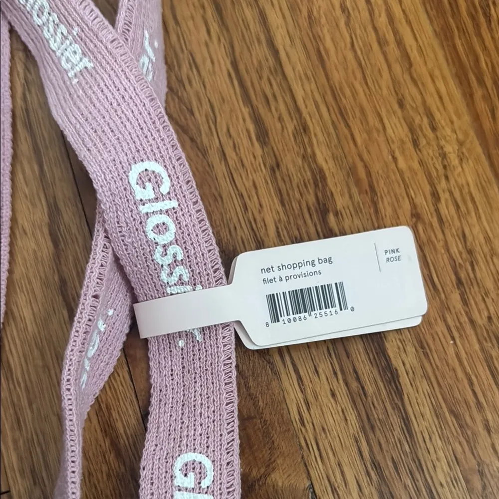 Glossier Dusty Pink Net Shopping Bag - Image 2