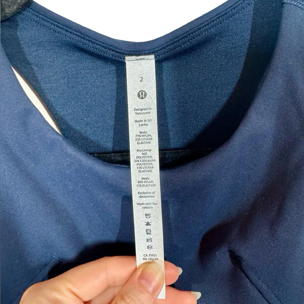 Lululemon Wunder Train Racerback Tank Top in 
True Navy W1EM7S - Image 9