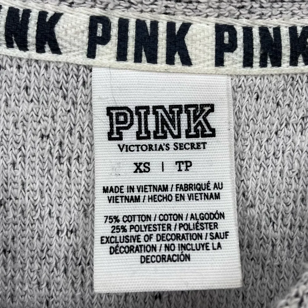 PINK VICTORIA’S SECRET Oversized Textured Oatmeal Beige Sweater XS - Image 14