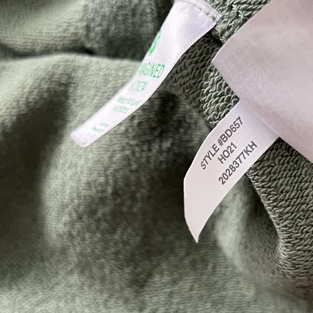 J. Crew Women’s University Terry Long Half Zip Tunic | Pale Green | XS - Image 6