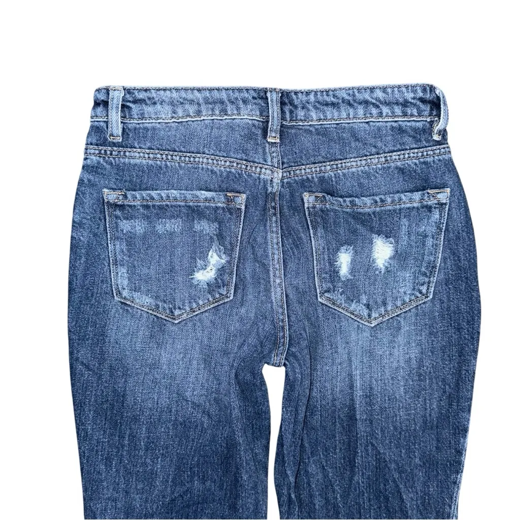 Buckle KanCan Signature Mom Jeans Sz 26 Ultra High Rise Distressed Rigid Denim - Image 6