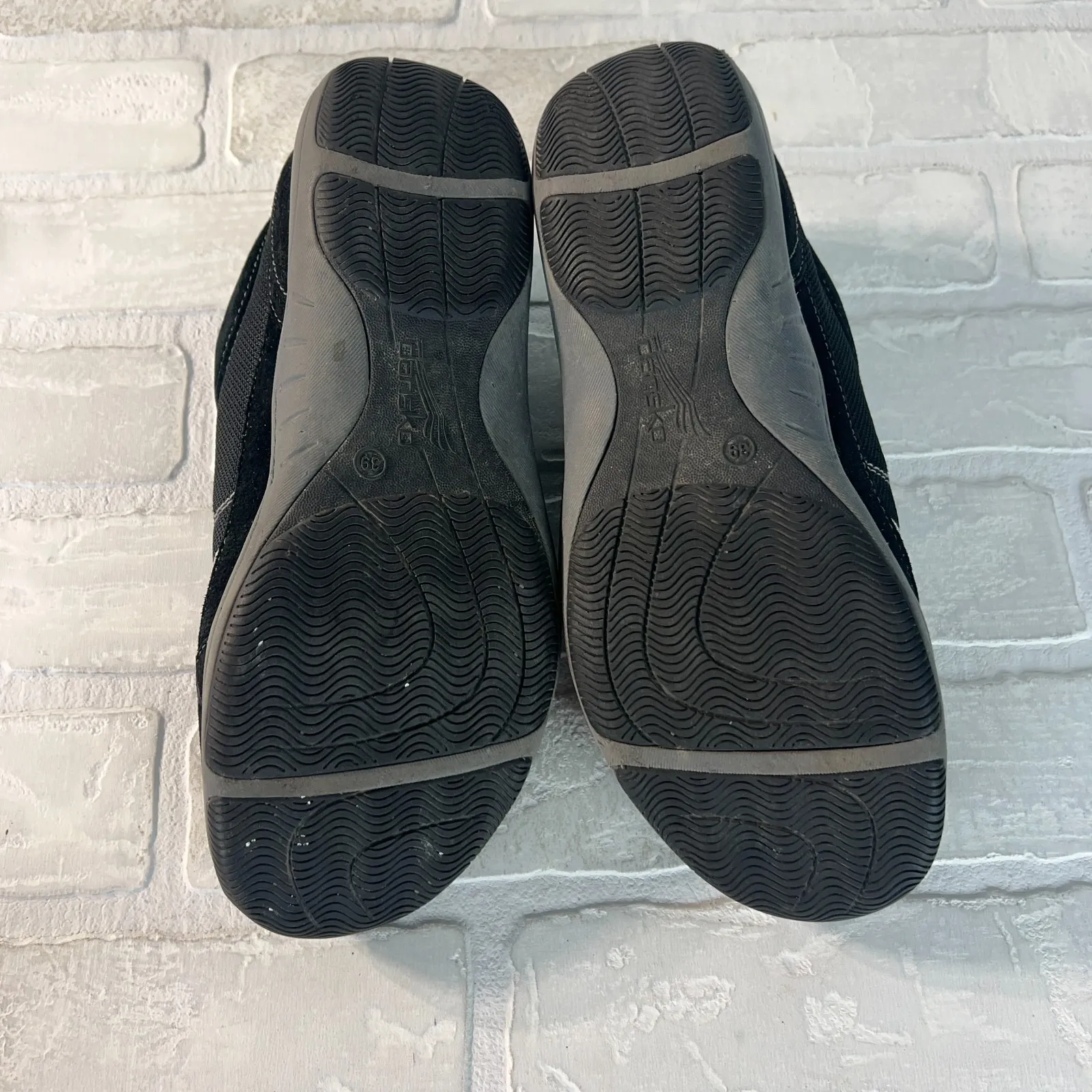 Dansko 39 Helen Sneakers Womens  8.5 9 Black Suede Leather‎ Mesh Comfort Cushion - Image 11